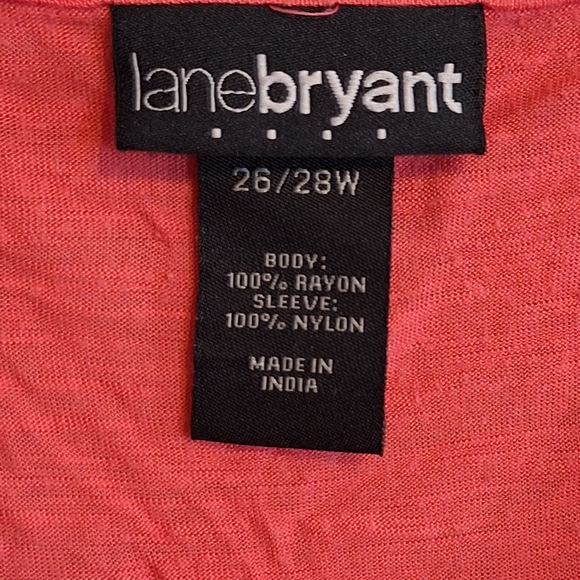 Lane Bryant Coral Lace Sleeve Blouse Bundle 2 For $10 - Picture 2 of 8